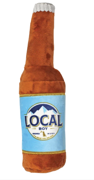 BUSCH BOTTLE DOG TOY