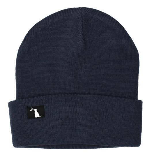 NAVY CLAMP BEANIE