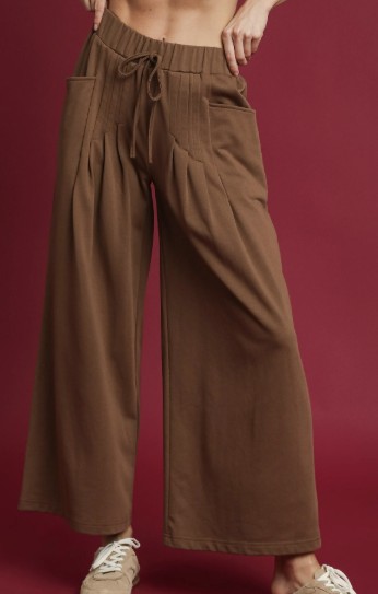 WIDE-LEG TIE PANT