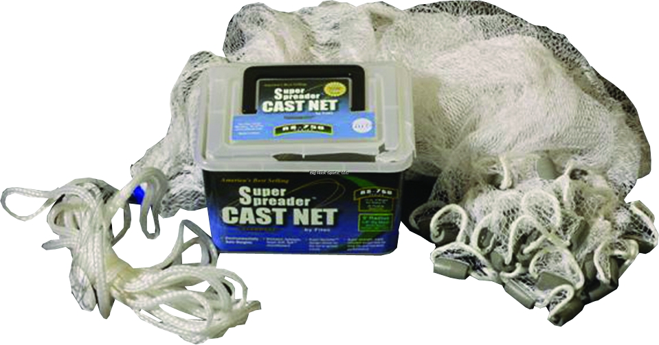 CLEAR CAST NET 3/8" MESH 6'