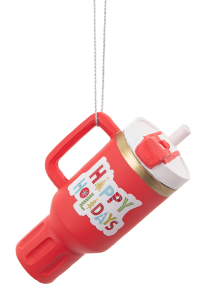 RED INSULATED MUG ORNAMENT