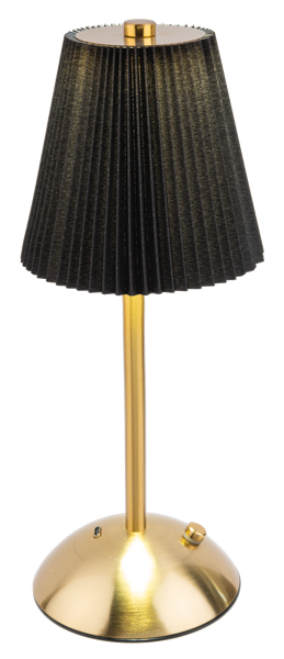 BLACK RIBBED LED LAMP