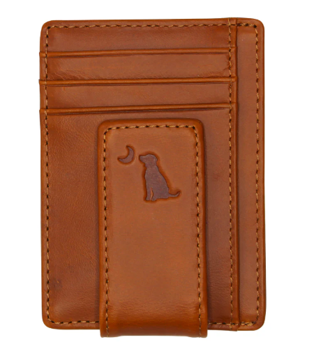 BROWN MONEY CLIP LB WALLET
