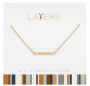 GOLD PETITE BAR LAYERS NECKLACE