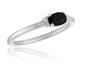 OVAL BLACK STATEMENT RING