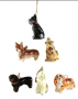 DOGS 6 ASST ORNAMENT