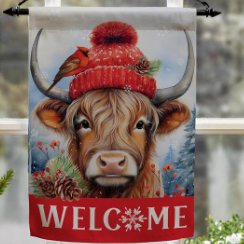 BUNDLED UP HIGHLAND GRDN FLAG