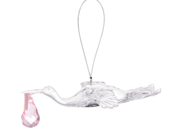 PINK STORK ORNAMENT