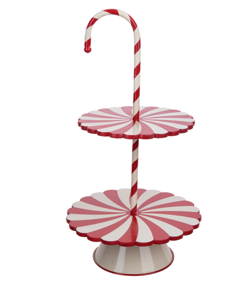 CANDY CANE PEDESTAL STAND