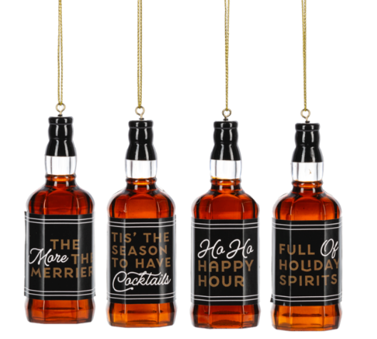 HOLIDAY BOTTLE ORNAMENTS
