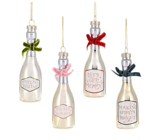 CHAMPAGNE BOTTLE ORNAMENT