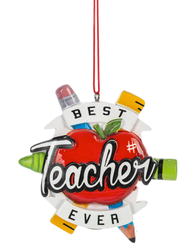 BEST TEACHER EVER ORNAMENT