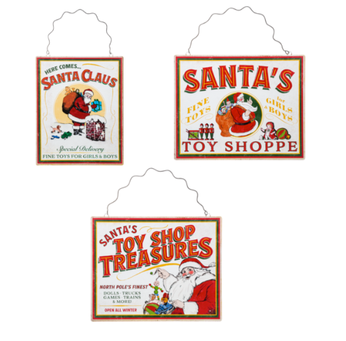SANTA PRINT WALL DECOR