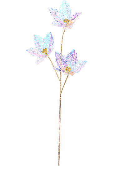 IRIDESCENT FLOWER SPRAY PVC