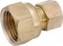 BRASS FEMALE CONNECTOR 1/4IN