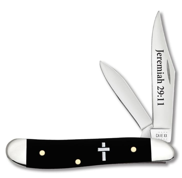 JEREMIAH 29:11 BLACK SYNTHETIC PEANUT