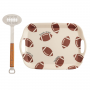 FOOTBALL TRAY WITH SPATULA
