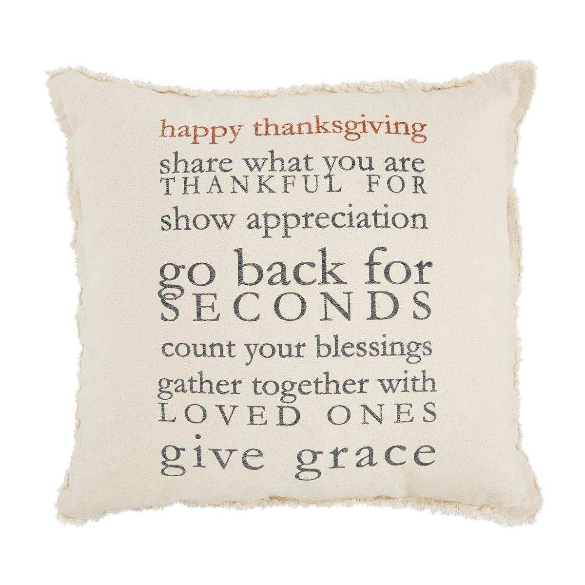 THANKSGIVING RULES PILLOW