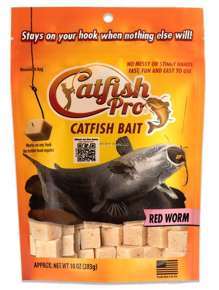 RED WORM CATFISH BAIT 10OZ