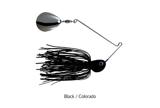 BLACK POTBELLY SPINNERBAIT 3/8OZ