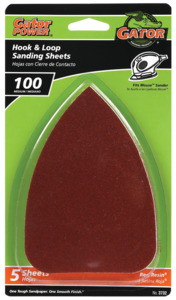 MEDIUM SANDING SHEET 100 GRAIN 5IN
