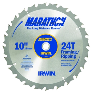 IRWIN TABLE SAW BLADE 10IN