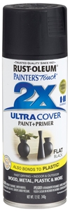 FLAT BLACK 2X SPRAY PAINT 12OZ