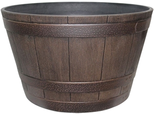WHISKEY BARREL PLANTER 15.4"