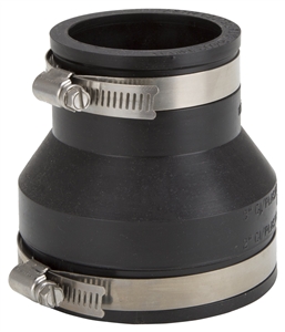 BLACK PVC FLEX COUPLING 3X2IN