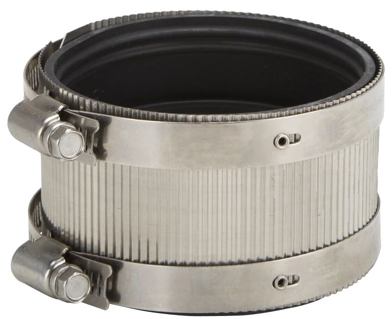 RUBBER/STEEL COUPLING 2X2-1/8"