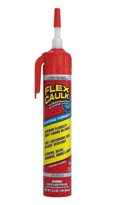 CLEAR FLEX CAULK SILICONE 6.5OZ