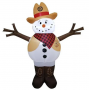 INFLATABLE SNOWMAN COWBOY 4'