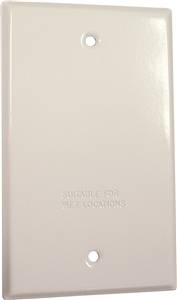 METAL WHITE COVER 4-17/32IN