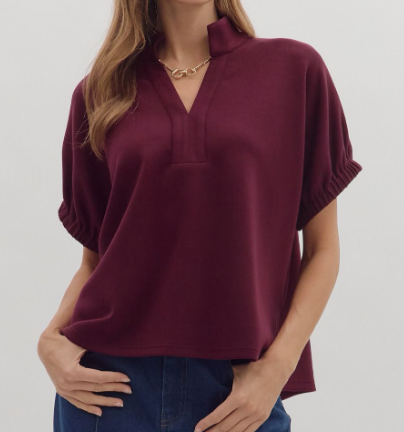 COLLAR BAND TOP