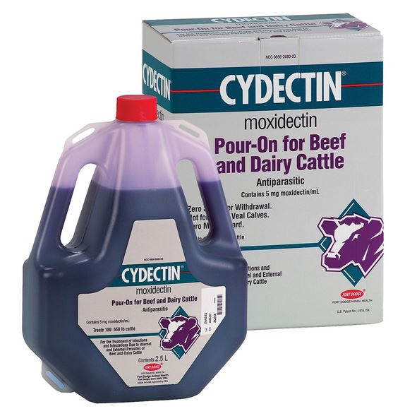 CYDECTIN .5% POUR ON 2.5 LITER