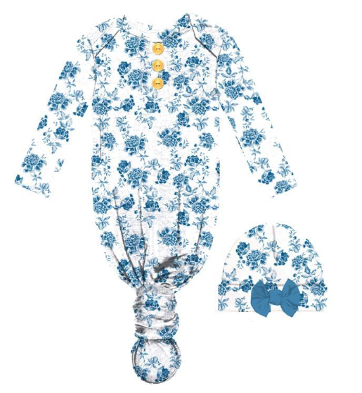 YTH BLUE HAVEN GOWN SET