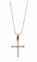 PEARL BEAD CROSS NECKLACE