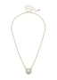 CAGED PEARL NECKLACE GOLD