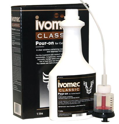 IVOMEC POUR ON DEWORMER 1LITER