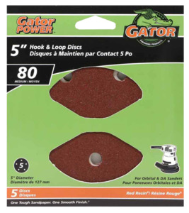 MEDIUM SANDING DISC 5IN 80GRIT