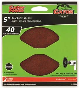 EXTRA COARSE SANDING DISC 5" 40GRIT