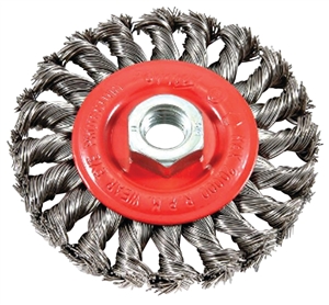 STEEL WIRE WHEEL BRUSH 4IN