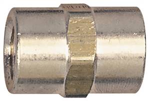 BRASS AIR LINE COUPLING 1/4IN