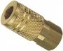 BRASS FNPT COUPLER I/M STYLE 3/8