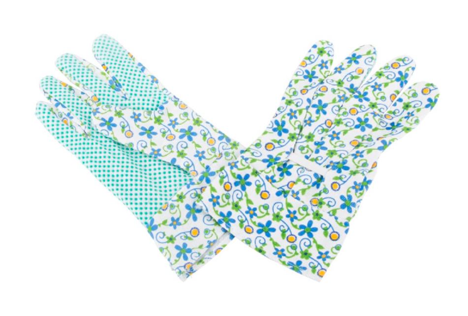 WOMEN'S FLORAL GARDEN GLOVES 1SZ