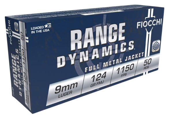 FIOCCHI 9MM 124 GR 50 ROUNDS