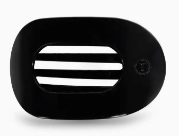 LG FLAT ROUND JET BLACK HAIRCLIP