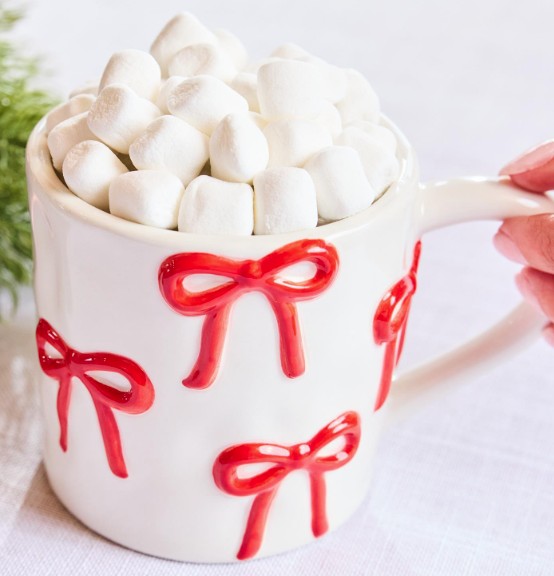 ORGANIC MUG SCULPTED BOWS