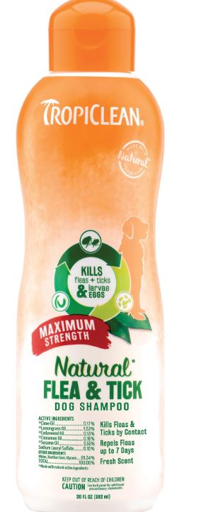 TROPICLEAN NATURAL FLEA SHAMPOO