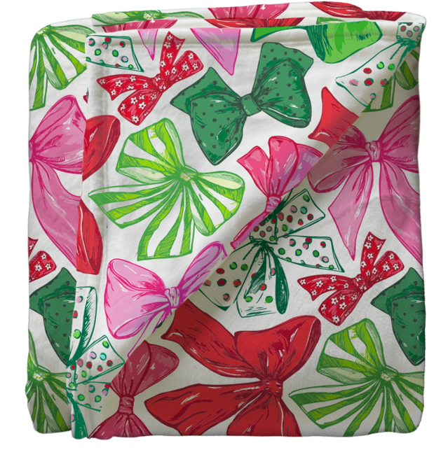 CHRISTMAS BOWS BLANKET